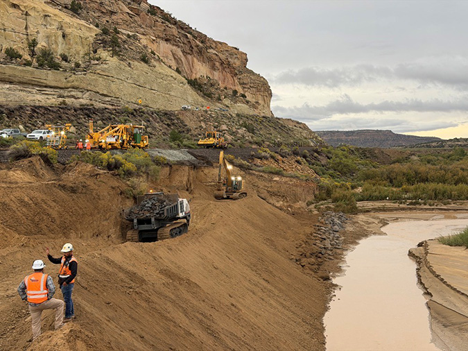 BNSF teams respond to flooding across the Southwest and Great Plains. 